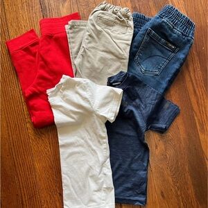 Boys 5T Clothing Bundle | Pants, Joggers & Tees | Clean & Gently Used